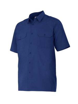 Chemises de travail velilla chemise à manches courtes avec galons coton pour personnaliser image 1